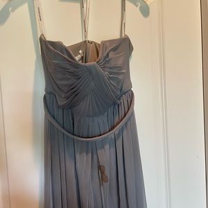 Gray David’s bridal bridesmaid dress
